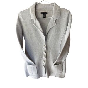 Audrey & Grace Light Gray Knit Cardigan